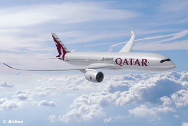 Qatar Airways re-signe pour l’Airbus A350 et augmente sa commande