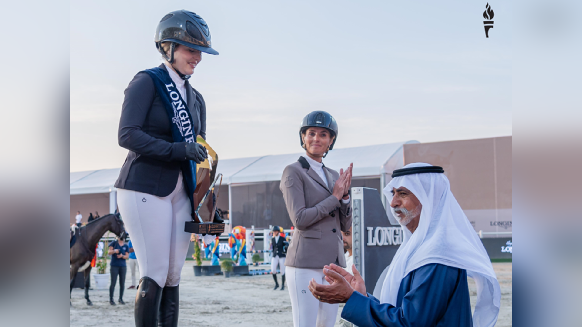 His Excellency Sheikh Nahayan bin Mabarak Al Nahyan Awards Belgium’s Chloe Vranken With The Top Prize on Final Day of 11th edition of the FBMA International Show Jumping Cup