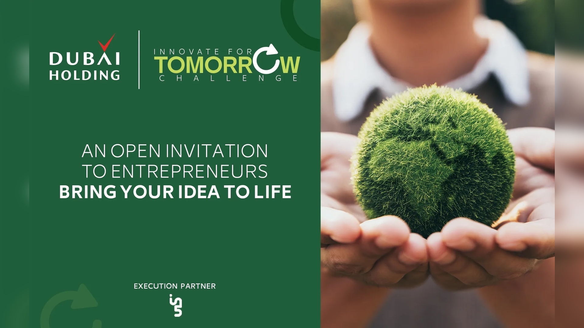 Dubai Holding Invites Entries for Global Sustainability Challenge 'Innovate for Tomorrow'